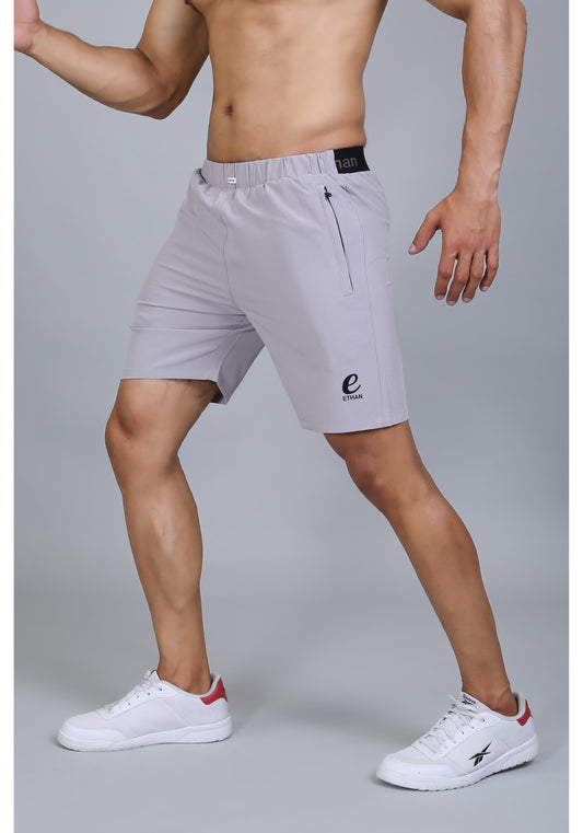 Ethan Solid Men Elastic Waistband Sports Shorts