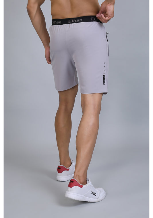 Ethan Solid Men Elastic Waistband Sports Shorts