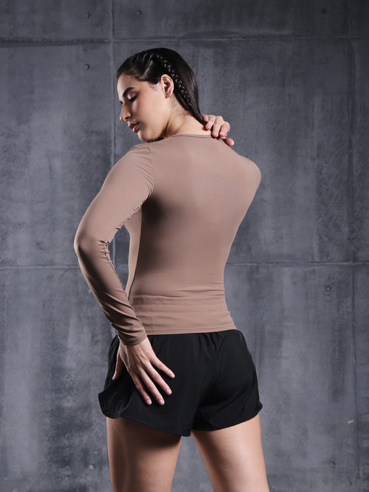 Cocoa Motion Long Sleeve Top