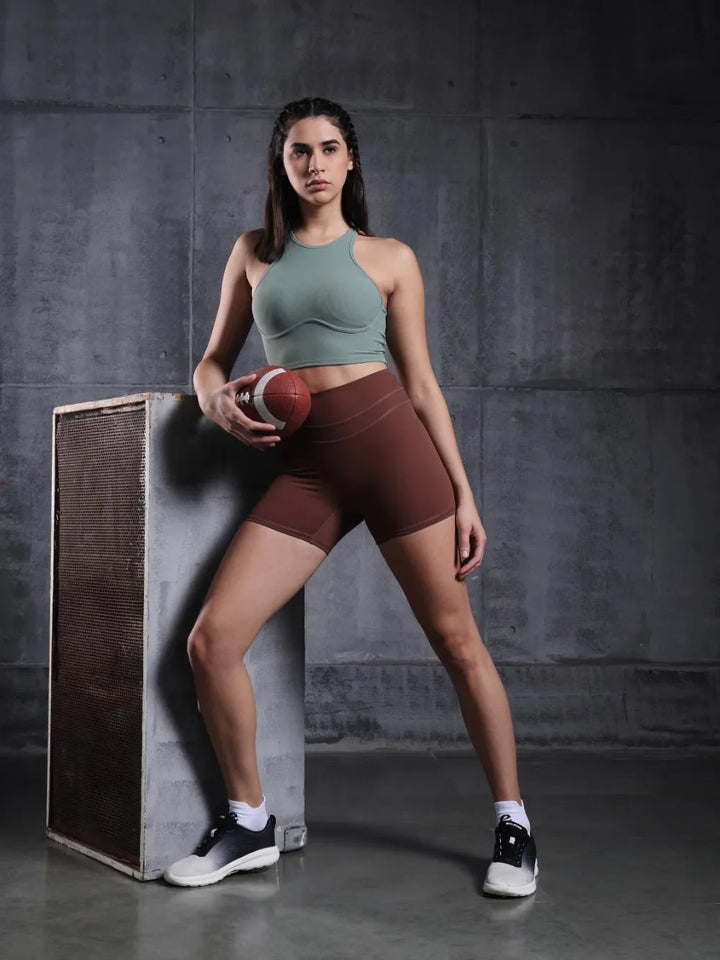 Cocoa Sculpt High-Waist Shorts