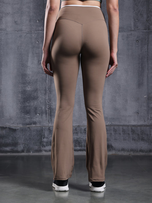 Mocha Wrap Flare Leggings
