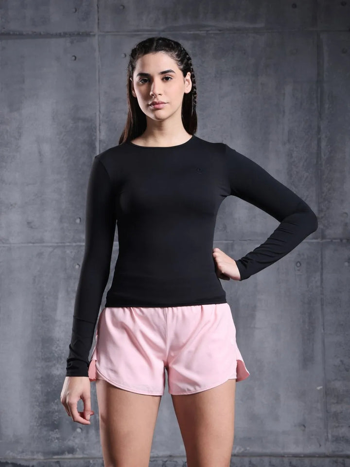 Midnight Sculpt Women's Full Sleeve Workout T-Shirt