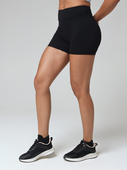 Core Black Sculpt Biker Shorts