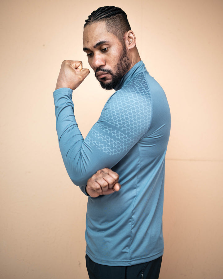 Men’s Muscle-Fit Quarter-Zip Performance Top