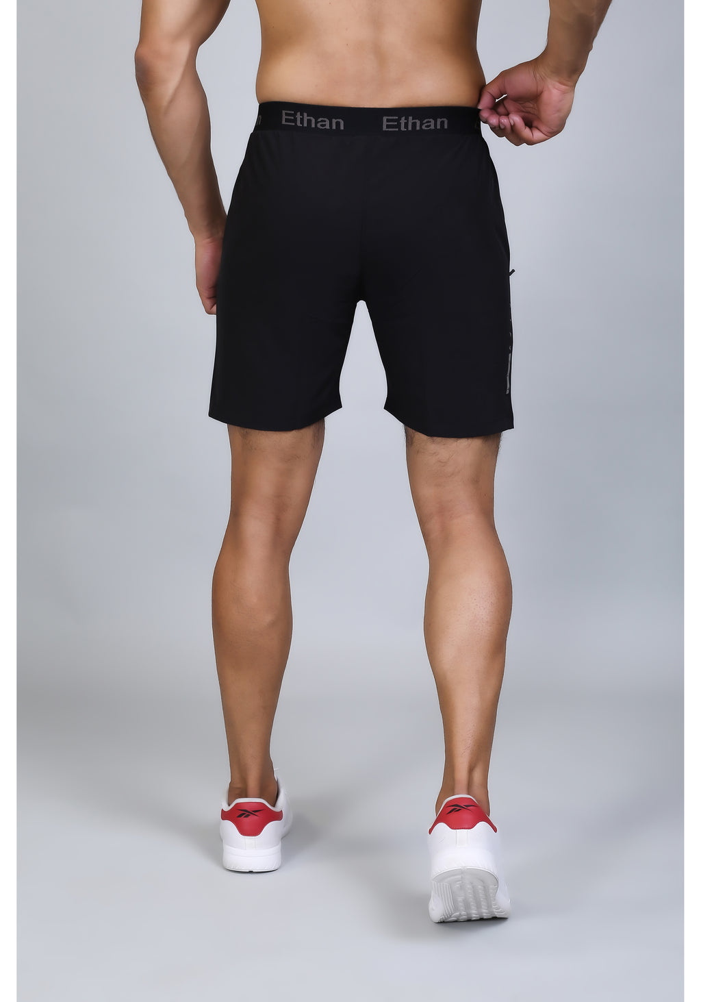 Ethan Solid Men Elastic Waistband Sports Shorts