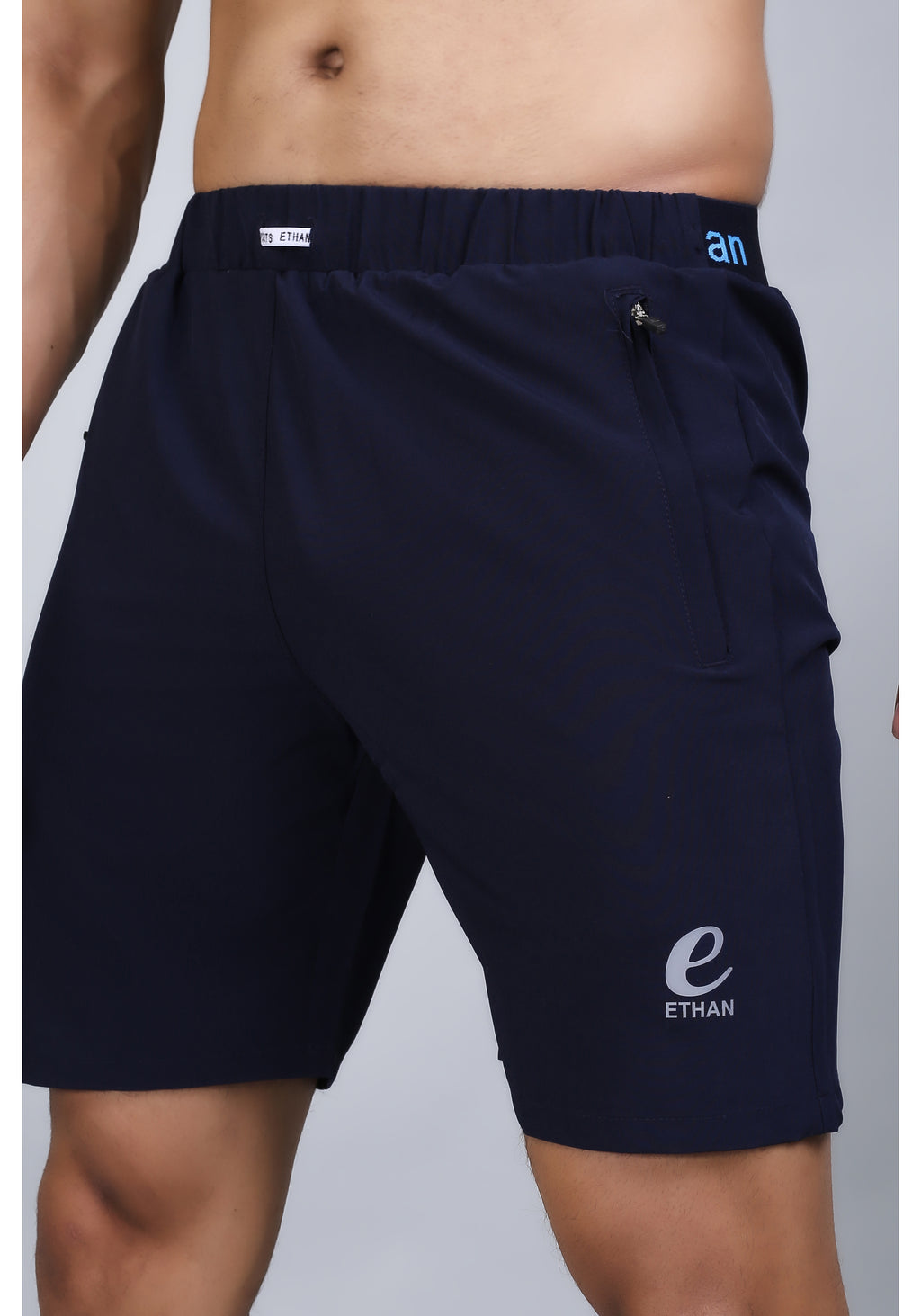 Ethan Solid Men Elastic Waistband Sports Shorts