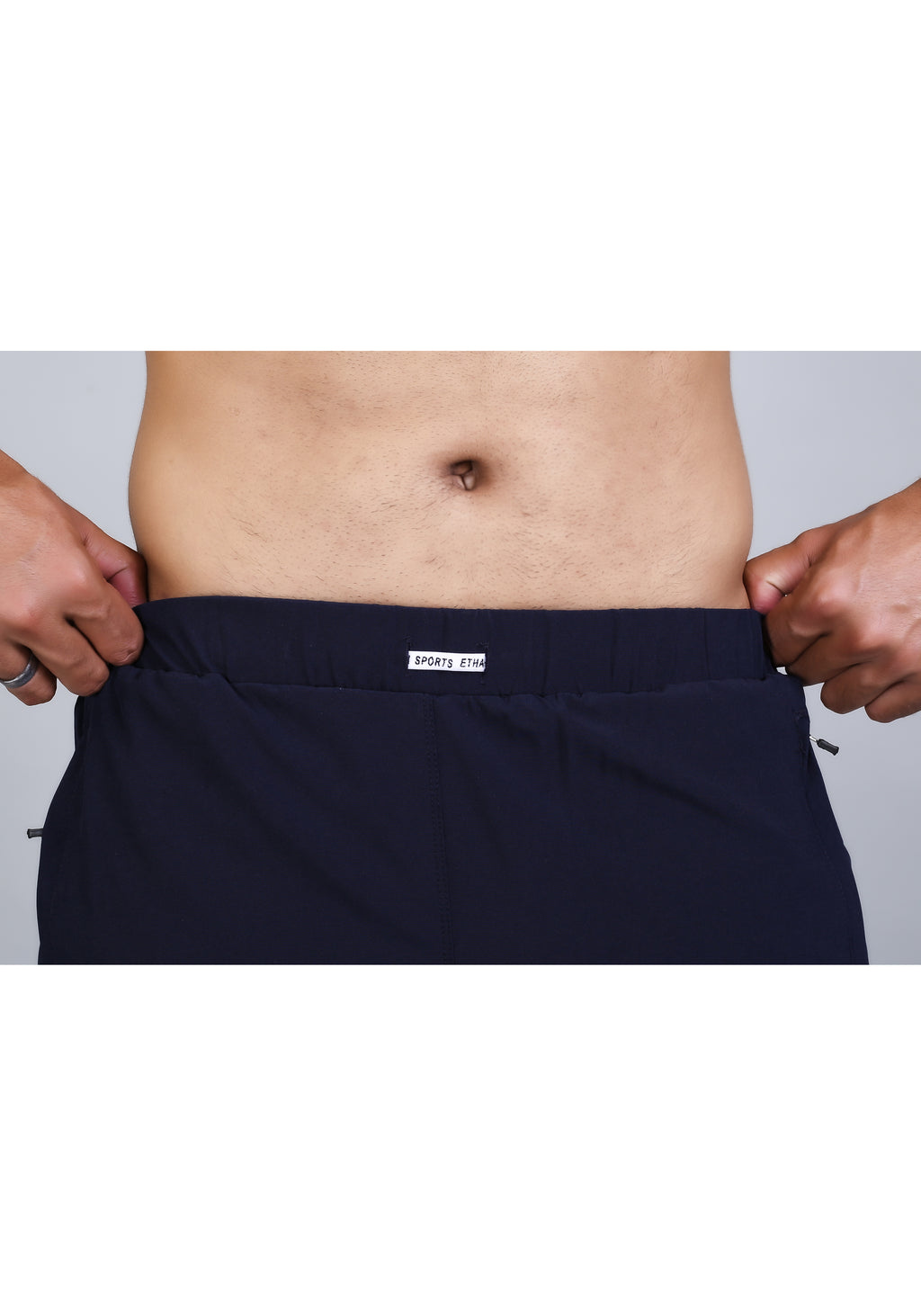 Ethan Solid Men Elastic Waistband Sports Shorts