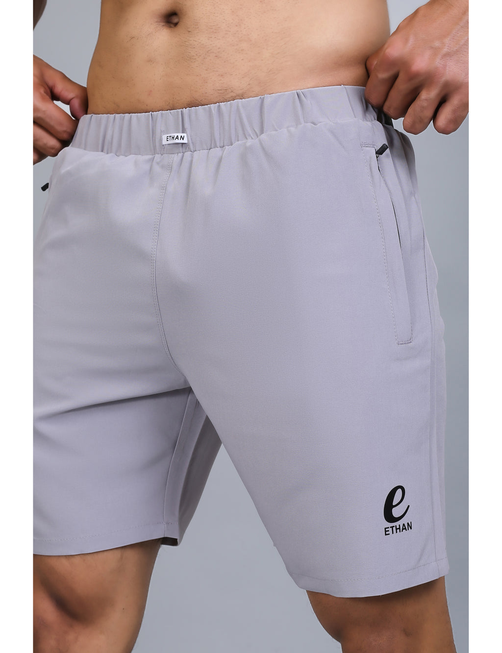 Ethan Solid Men Elastic Waistband Sports Shorts