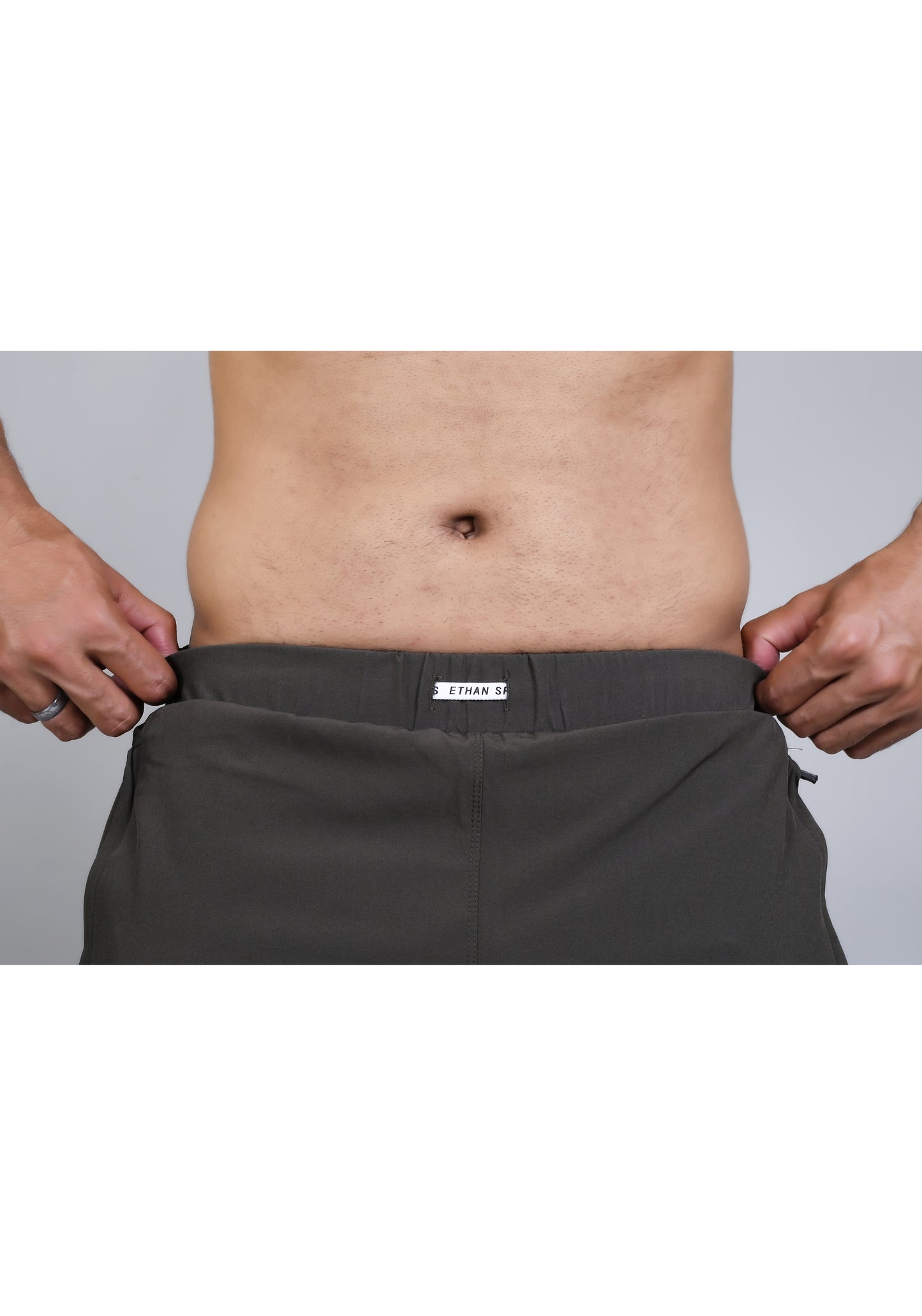 Ethan Solid Men Elastic Waistband Sports Shorts