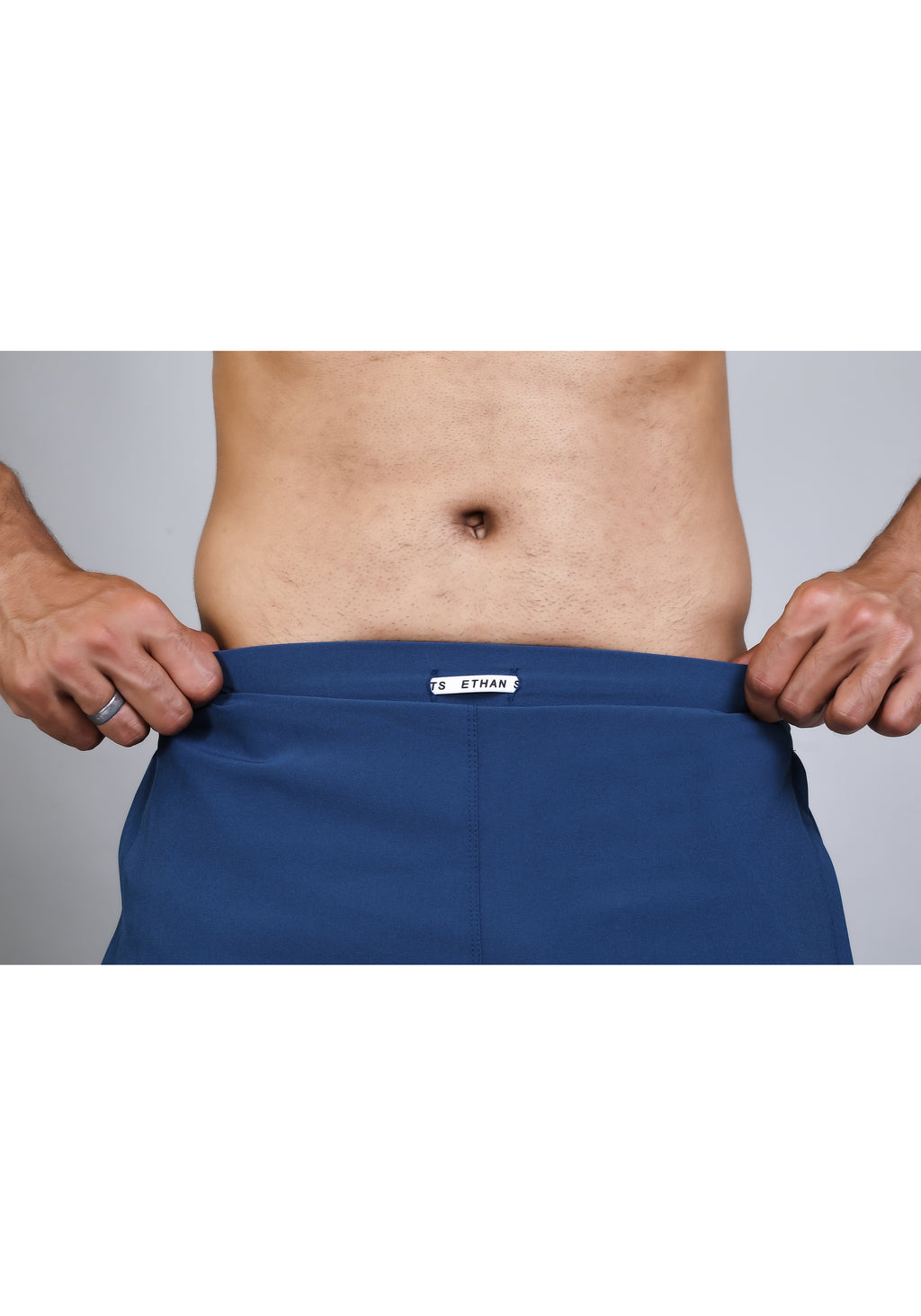 Ethan Solid Men Elastic Waistband Sports Shorts