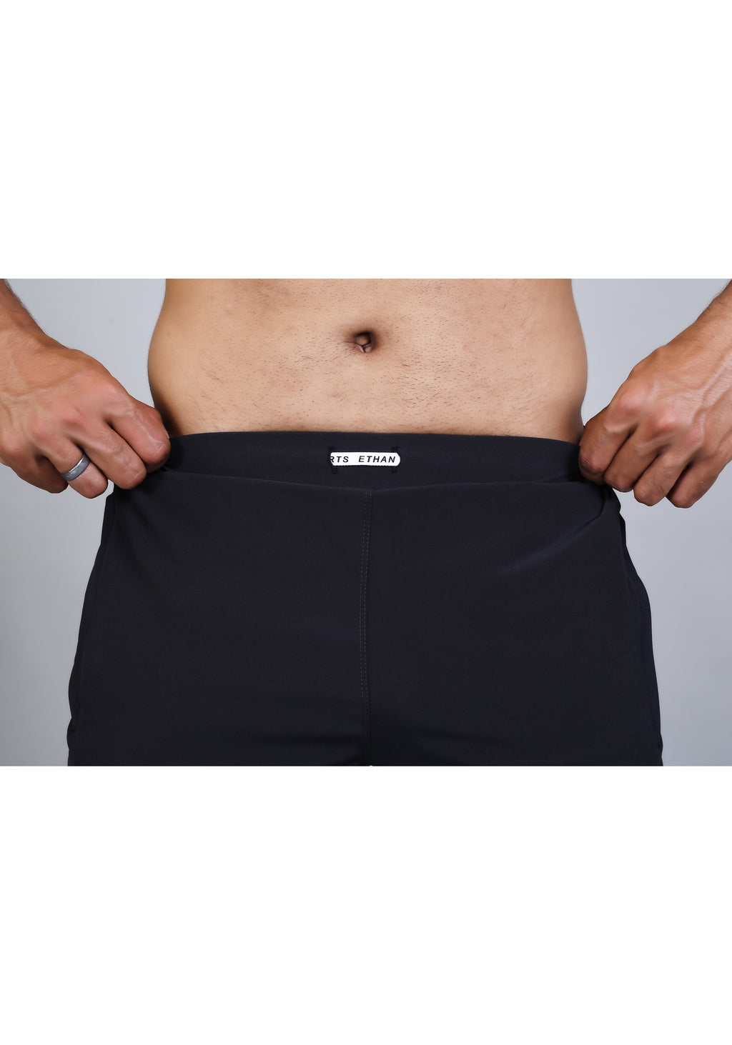 Ethan Solid Men Elastic Waistband Sports Shorts