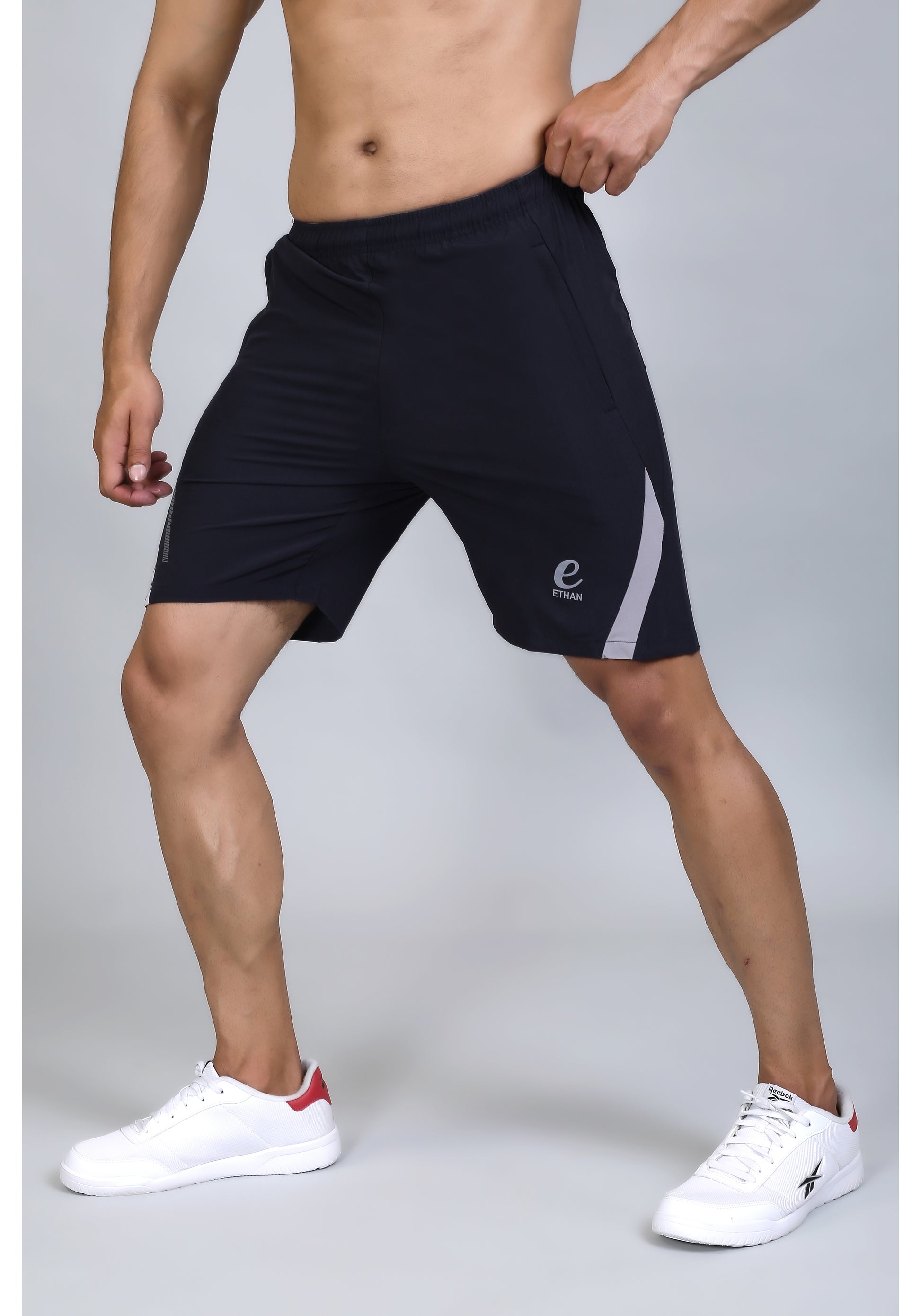 Ethan Solid Men Elasticated Towel Sports Shorts