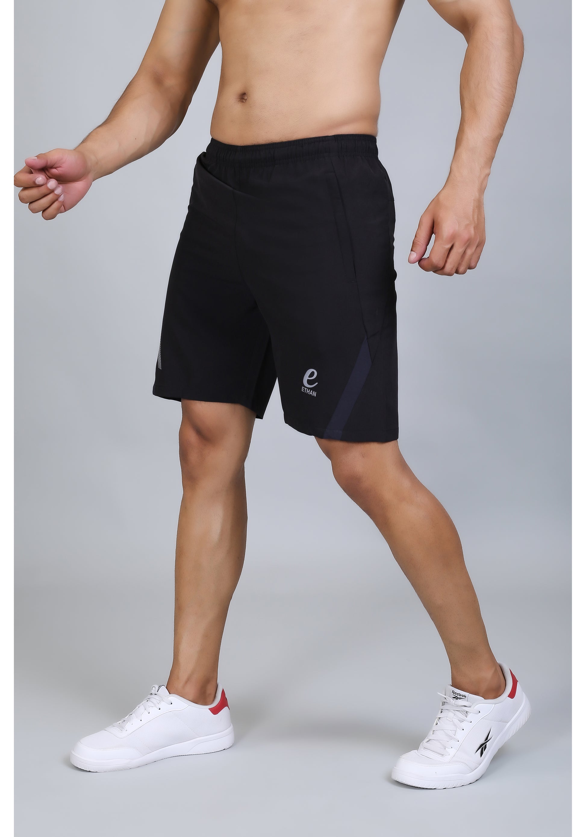 Ethan Solid Men Elasticated Towel Sports Shorts