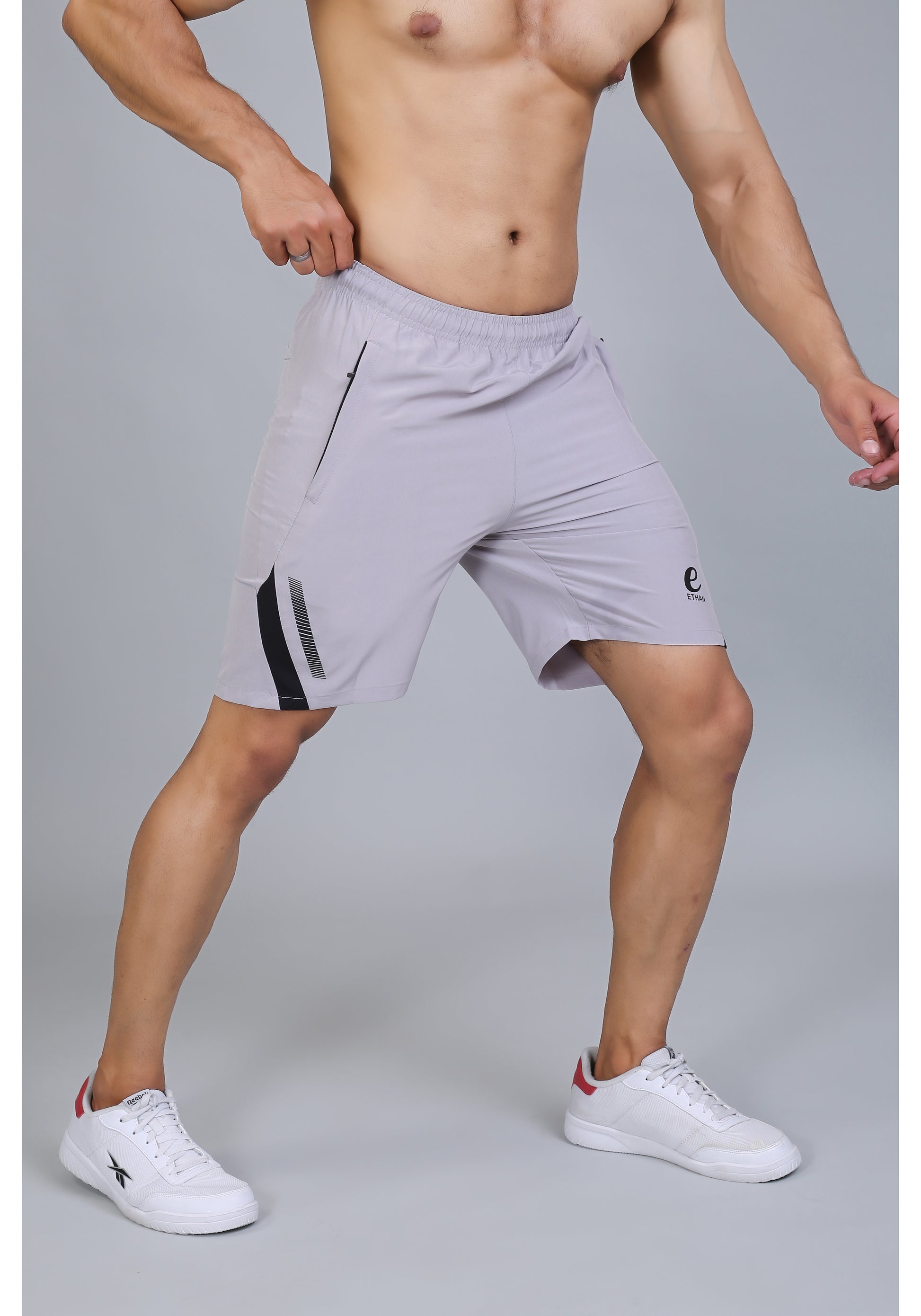 Ethan Solid Men Elasticated Towel Sports Shorts