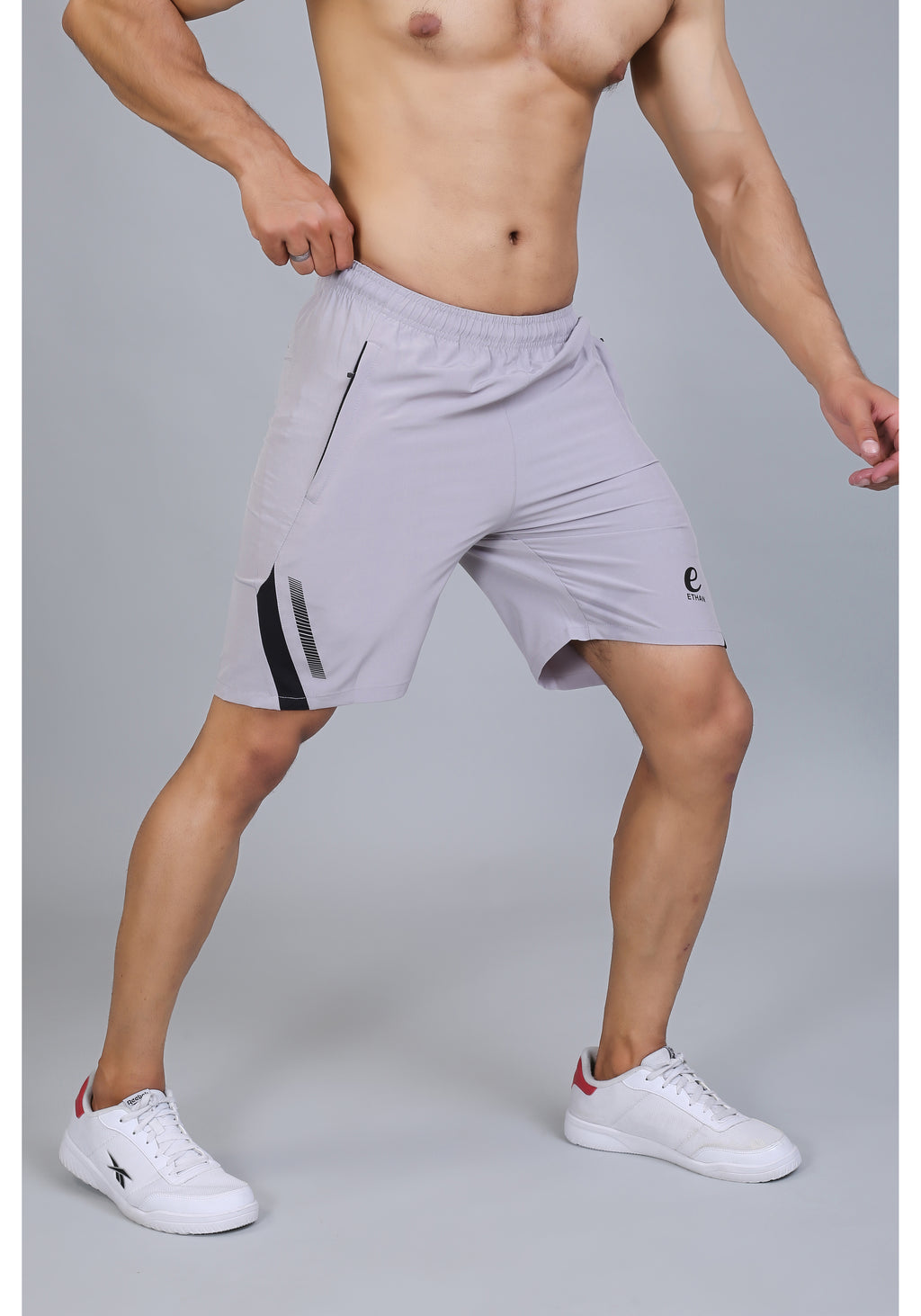 Ethan Solid Men Elasticated Towel Sports Shorts