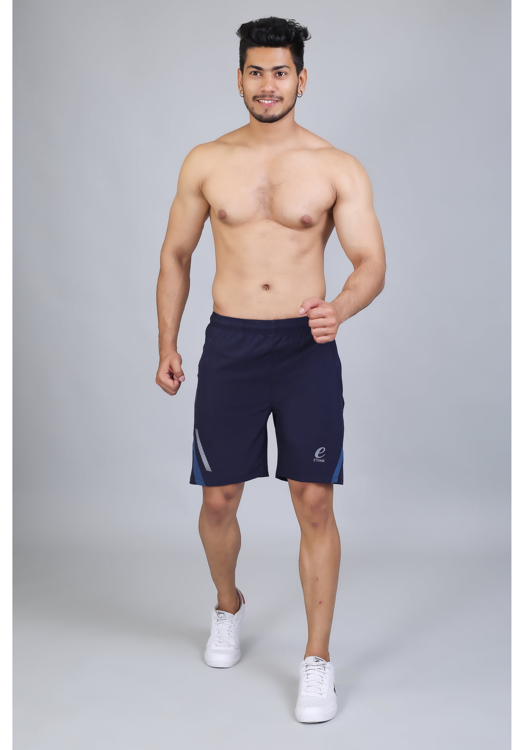 Ethan Solid Men Elasticated Towel Sports Shorts