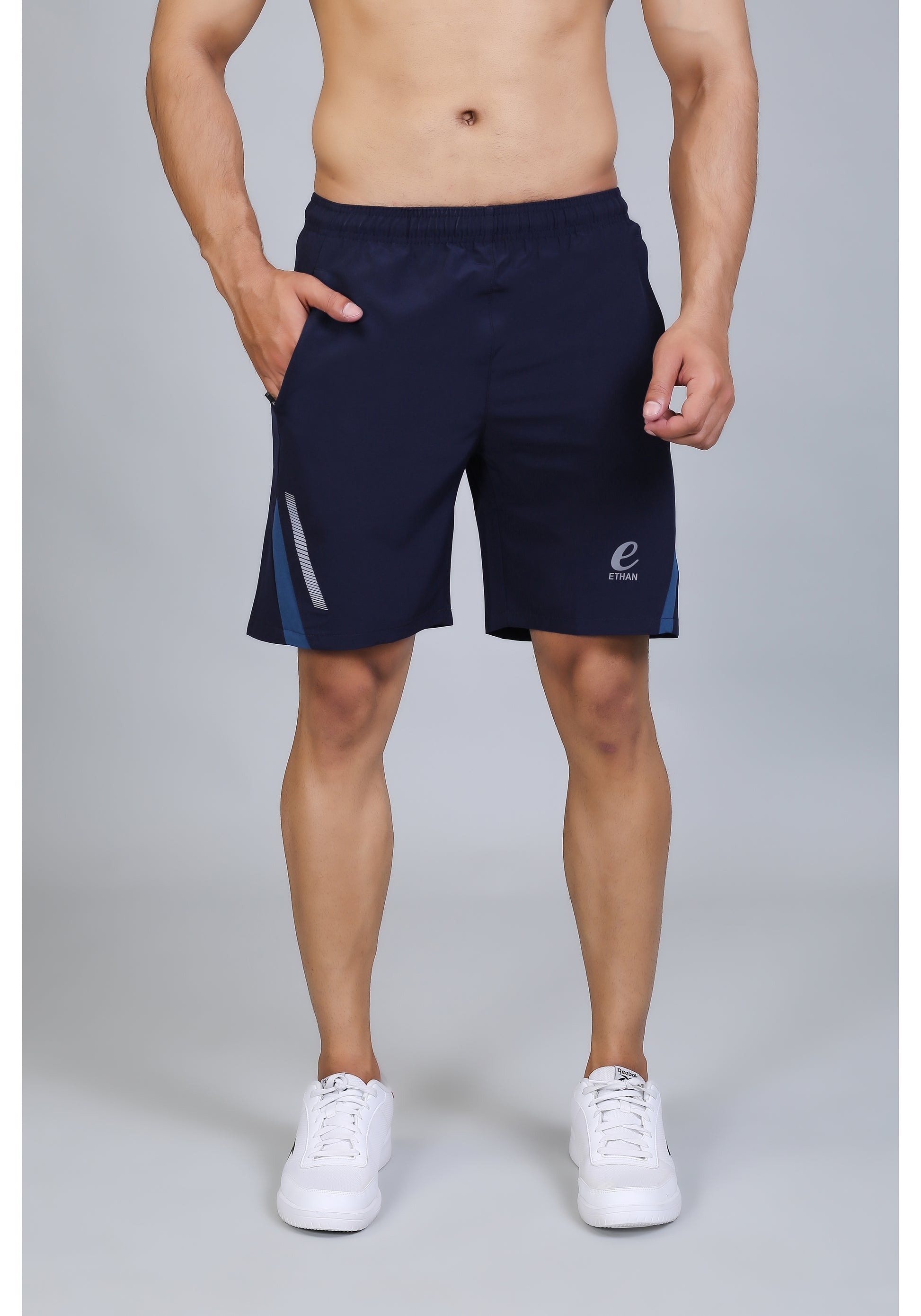Ethan Solid Men Elasticated Towel Sports Shorts