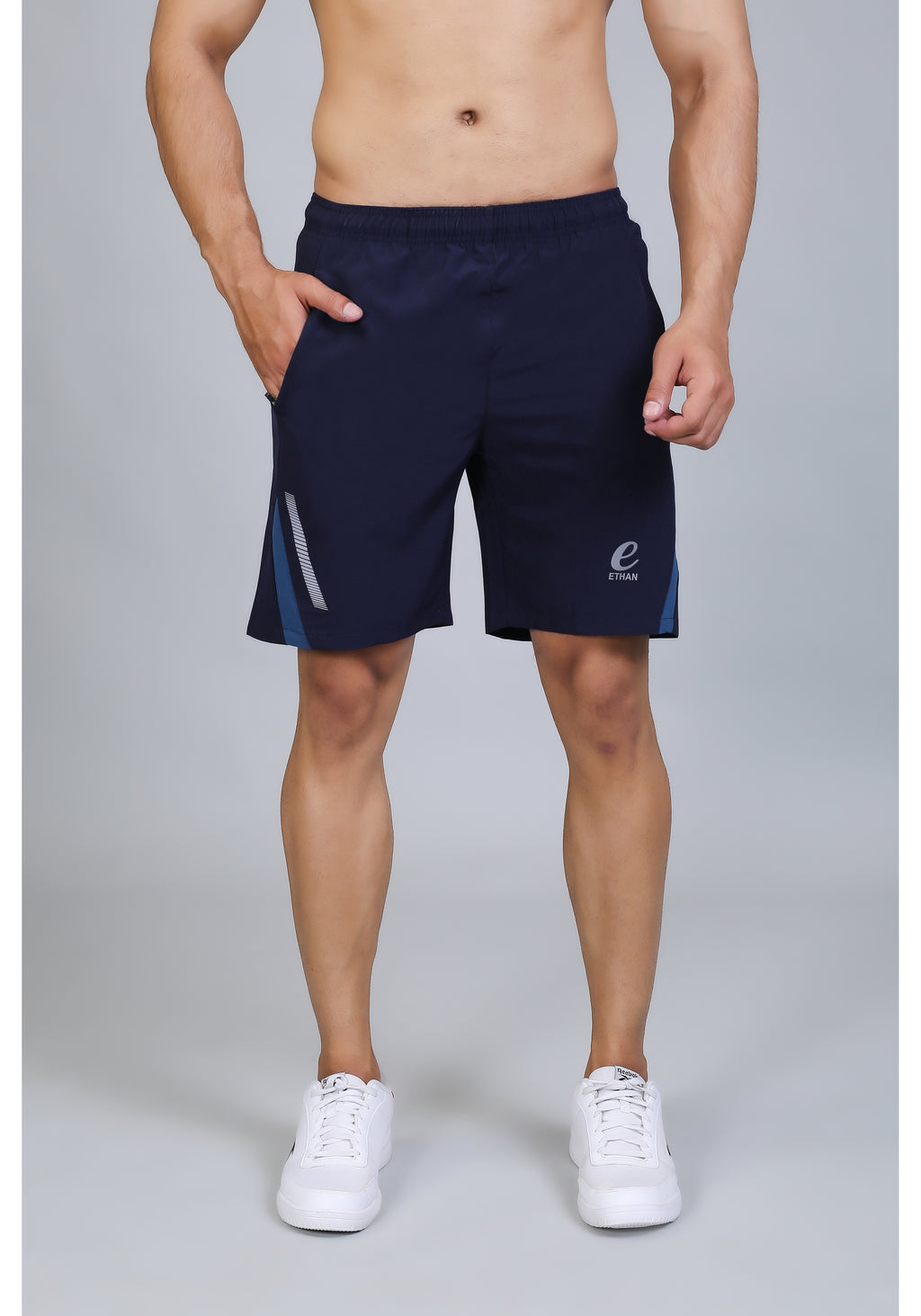 Ethan Solid Men Elasticated Towel Sports Shorts