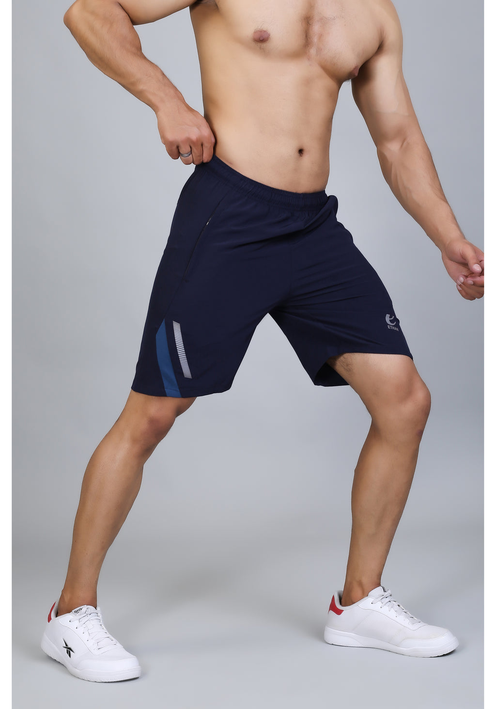 Ethan Solid Men Elasticated Towel Sports Shorts