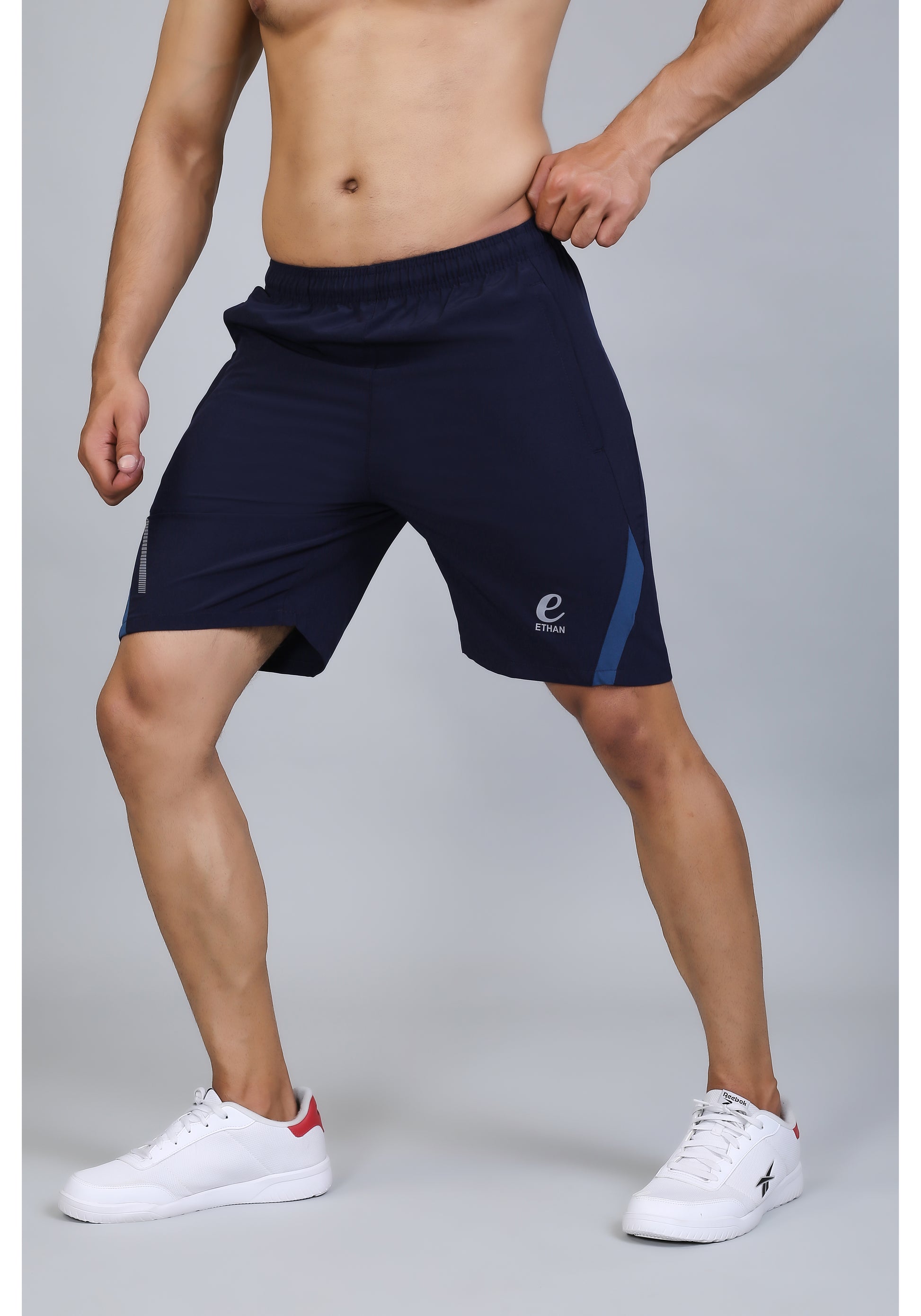 Ethan Solid Men Elasticated Towel Sports Shorts
