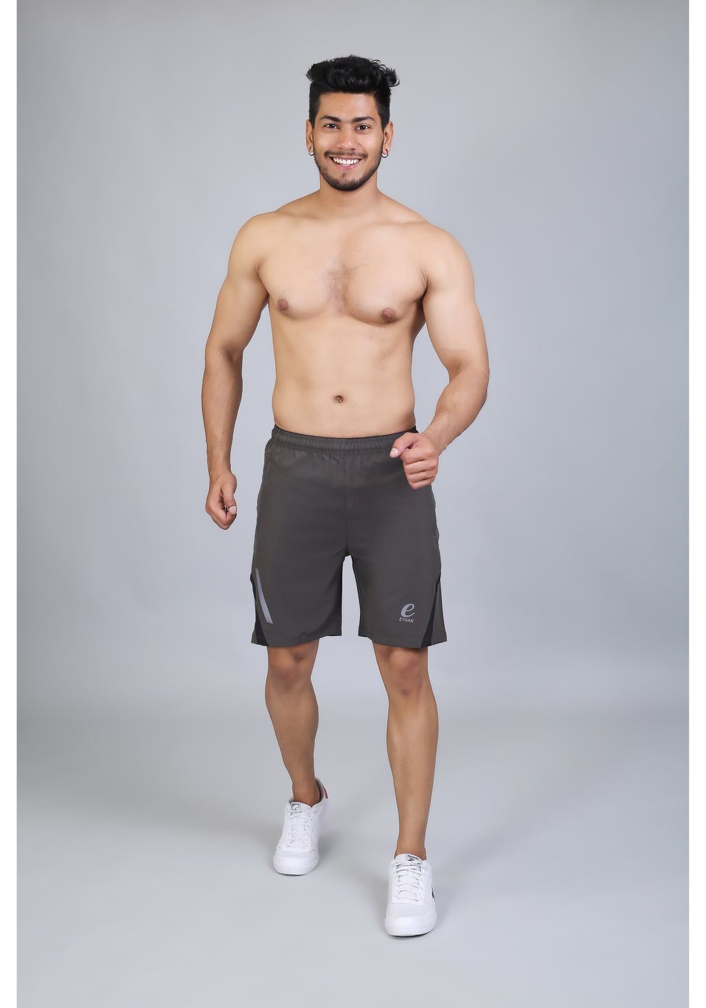 Ethan Solid Men Elasticated Towel Sports Shorts