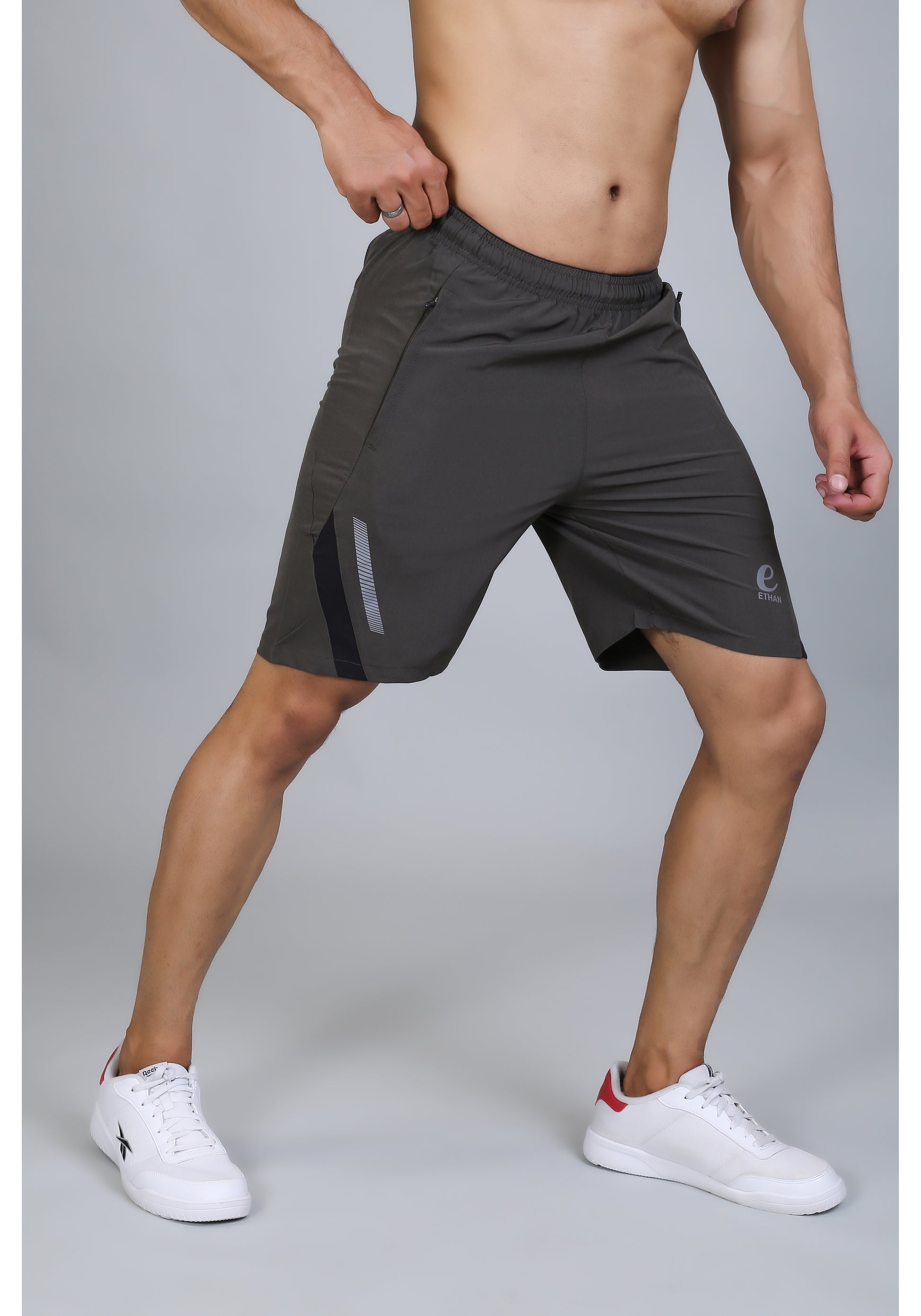 Ethan Solid Men Elasticated Towel Sports Shorts