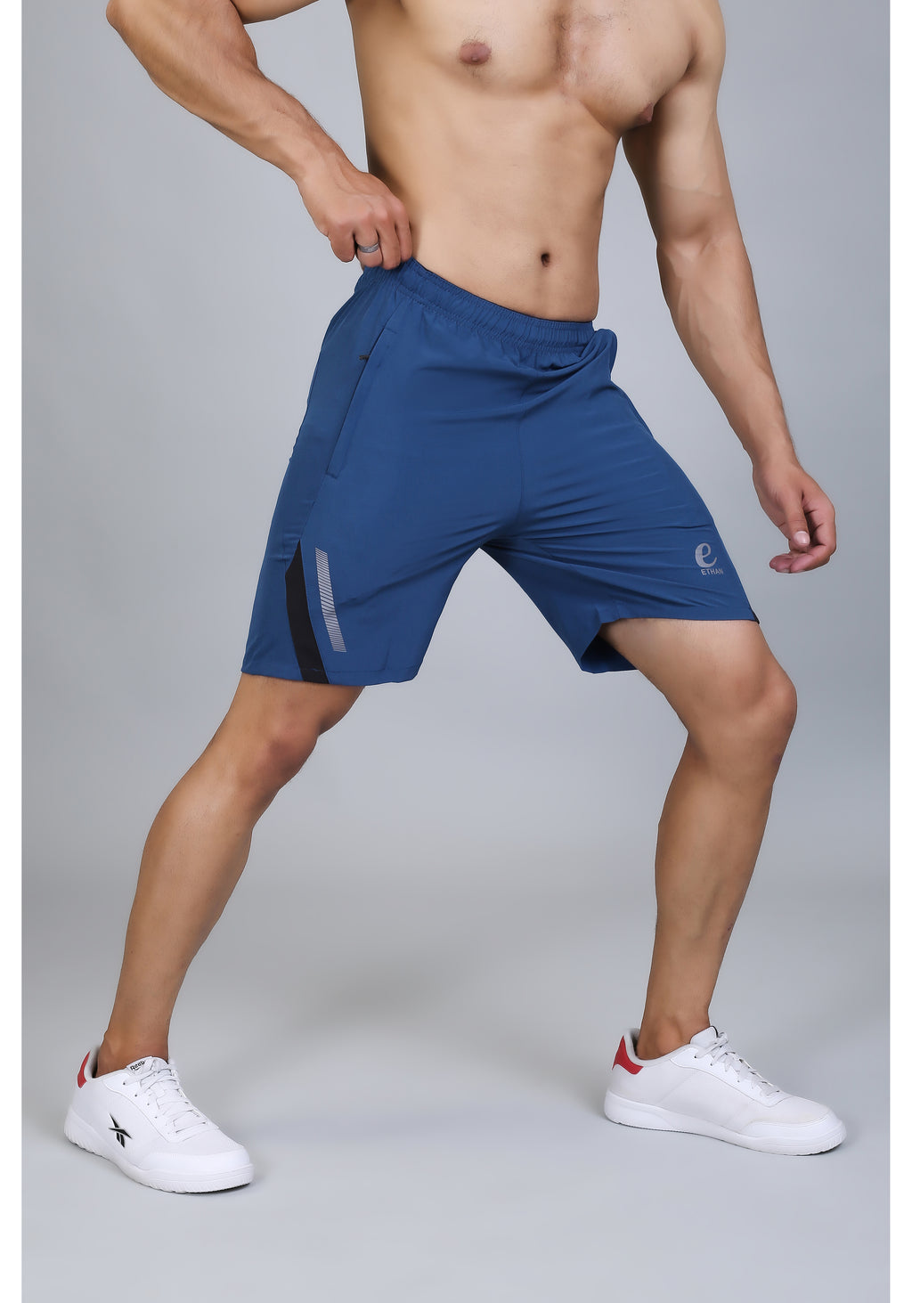 Ethan Solid Men Elasticated Towel Sports Shorts