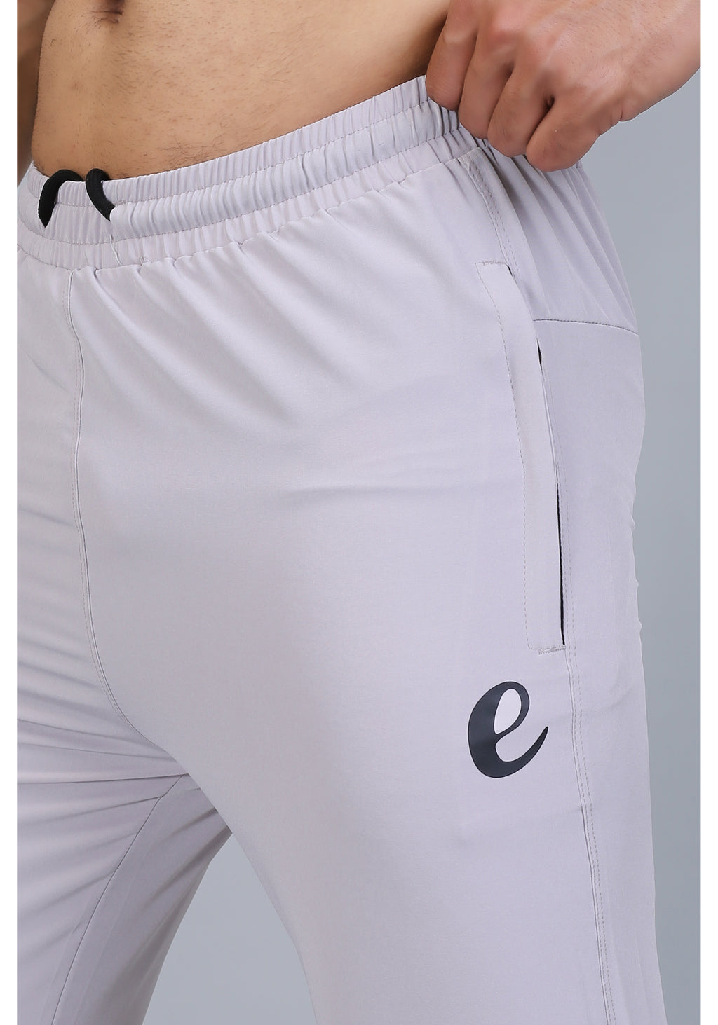 Ethan Men Solid Nylon Spandex Six Zipper Track Pants
