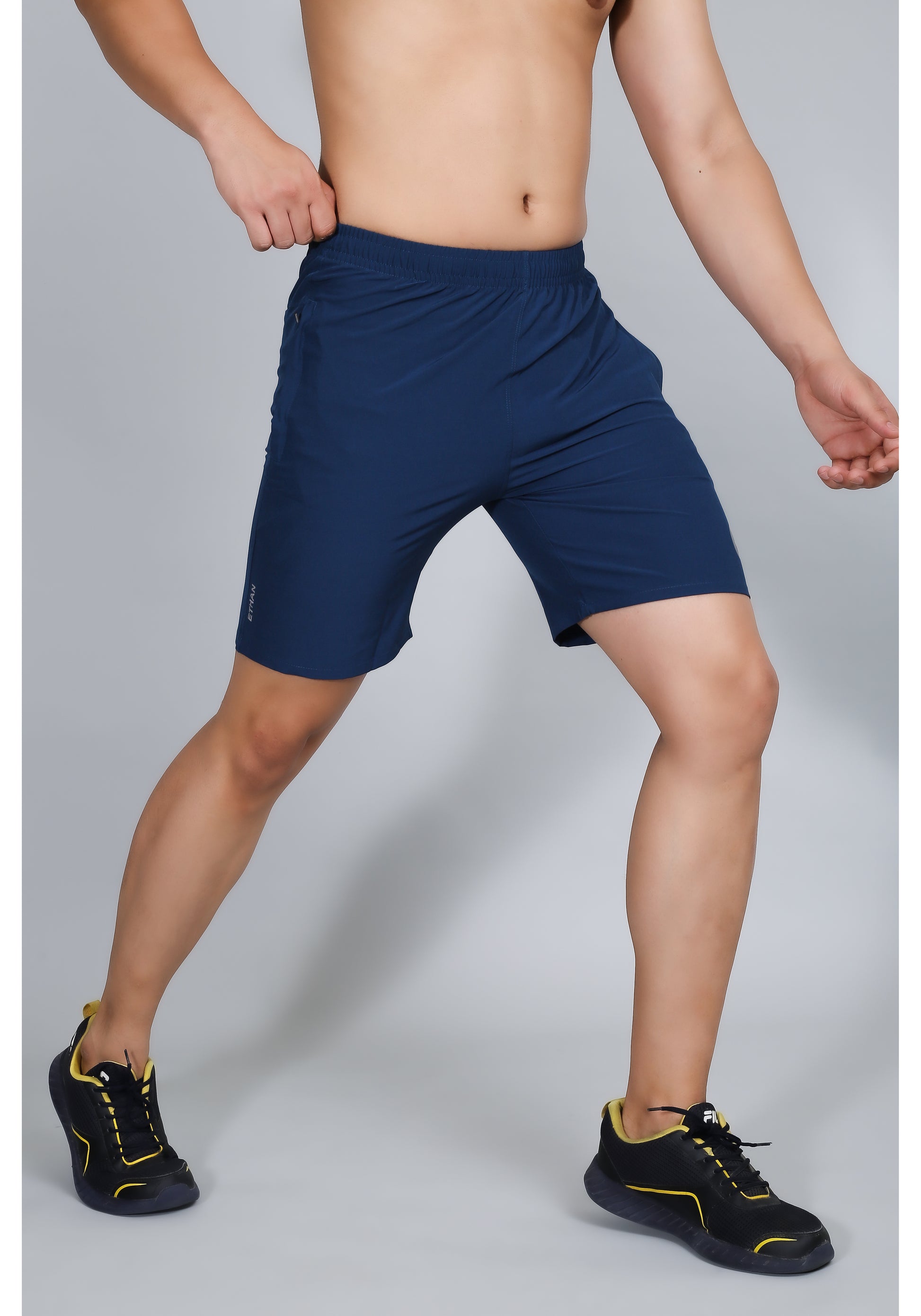 Ethan Solid Men Plain Sports Shorts