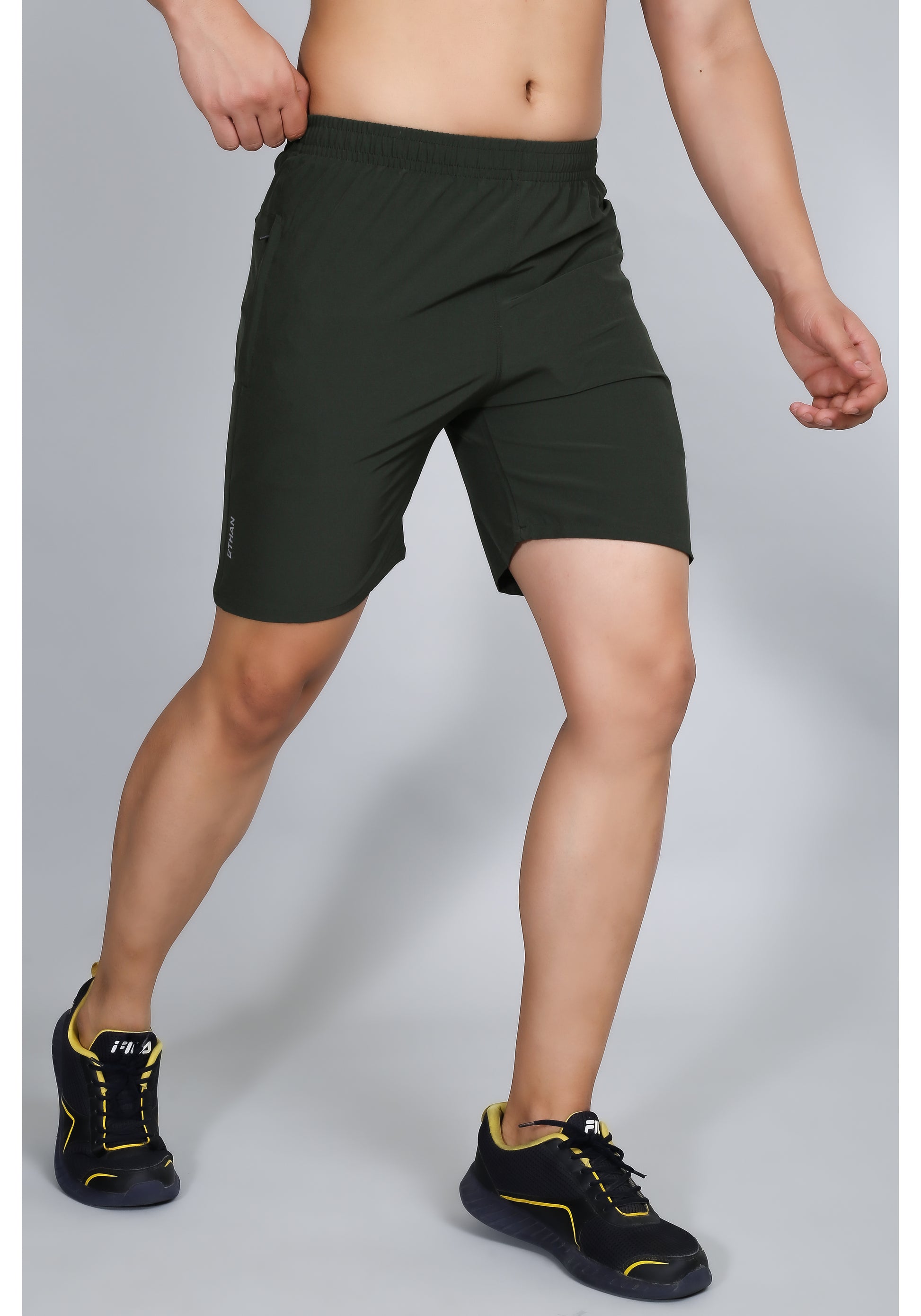 Ethan Solid Men Plain Sports Shorts