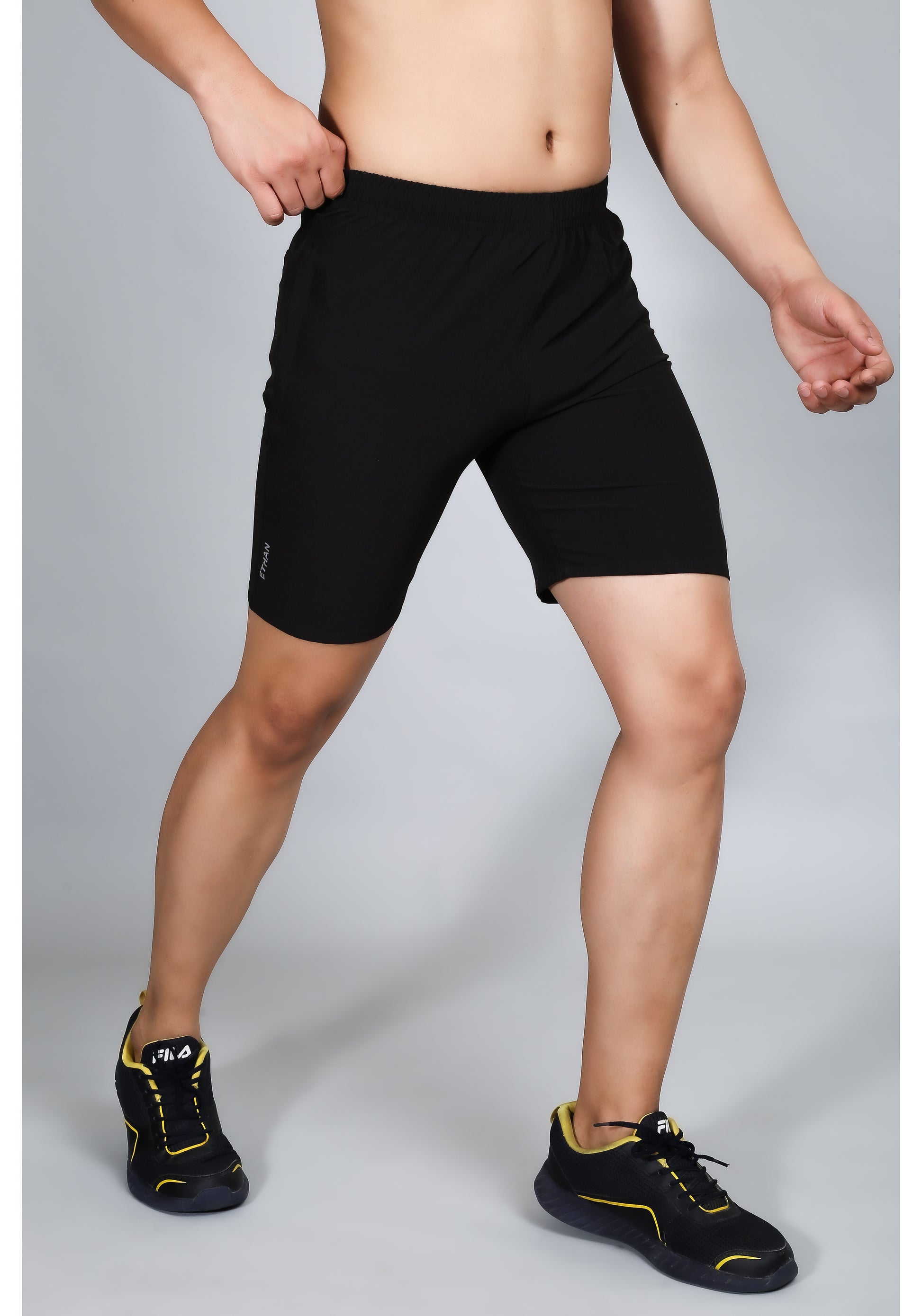 Ethan Solid Men Plain Sports Shorts