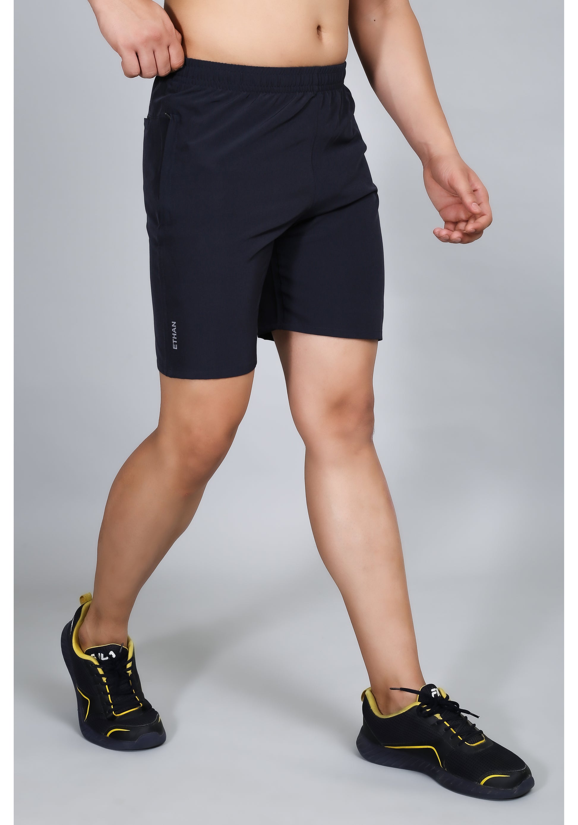 Ethan Solid Men Plain Sports Shorts