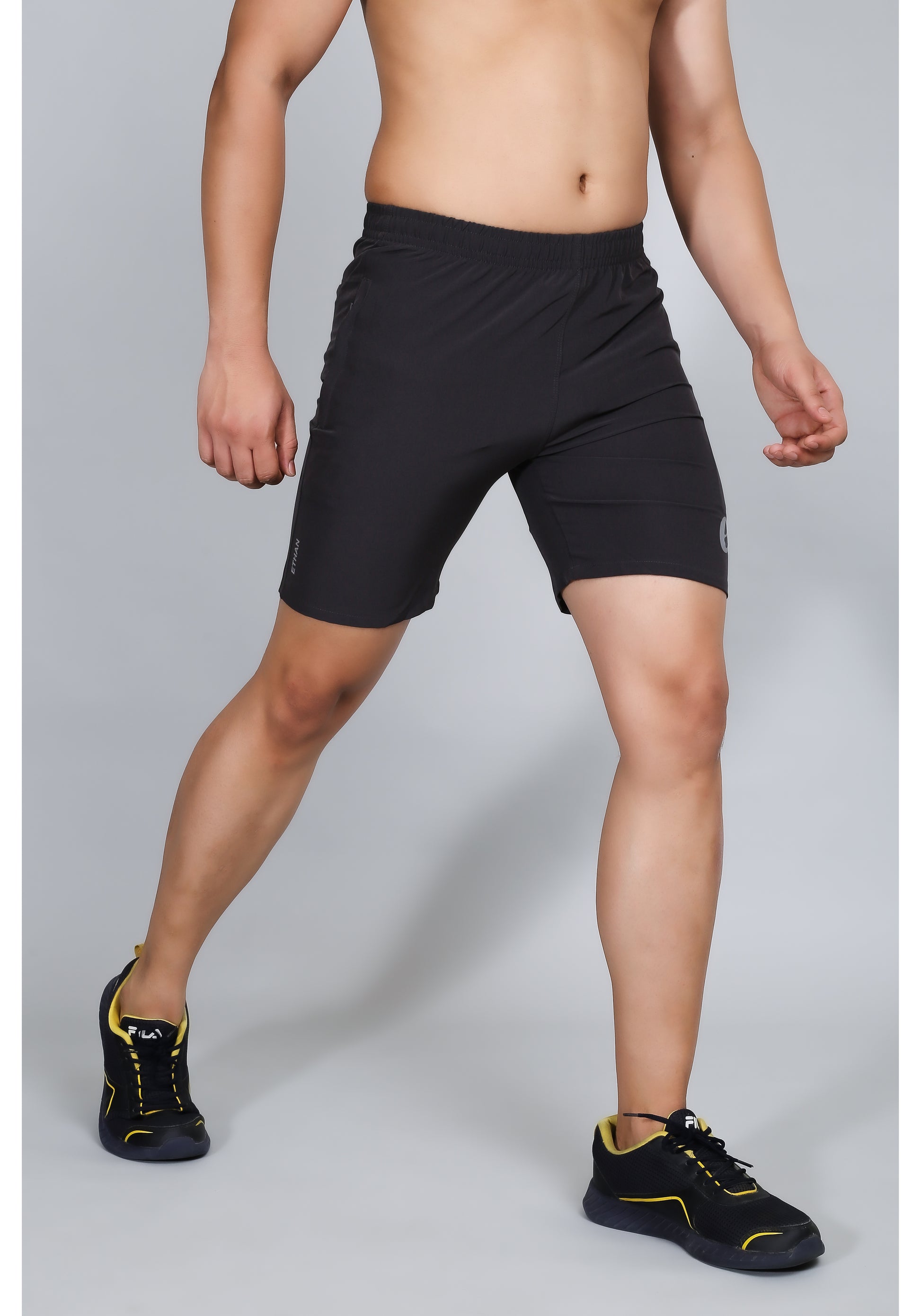 Ethan Solid Men Plain Sports Shorts