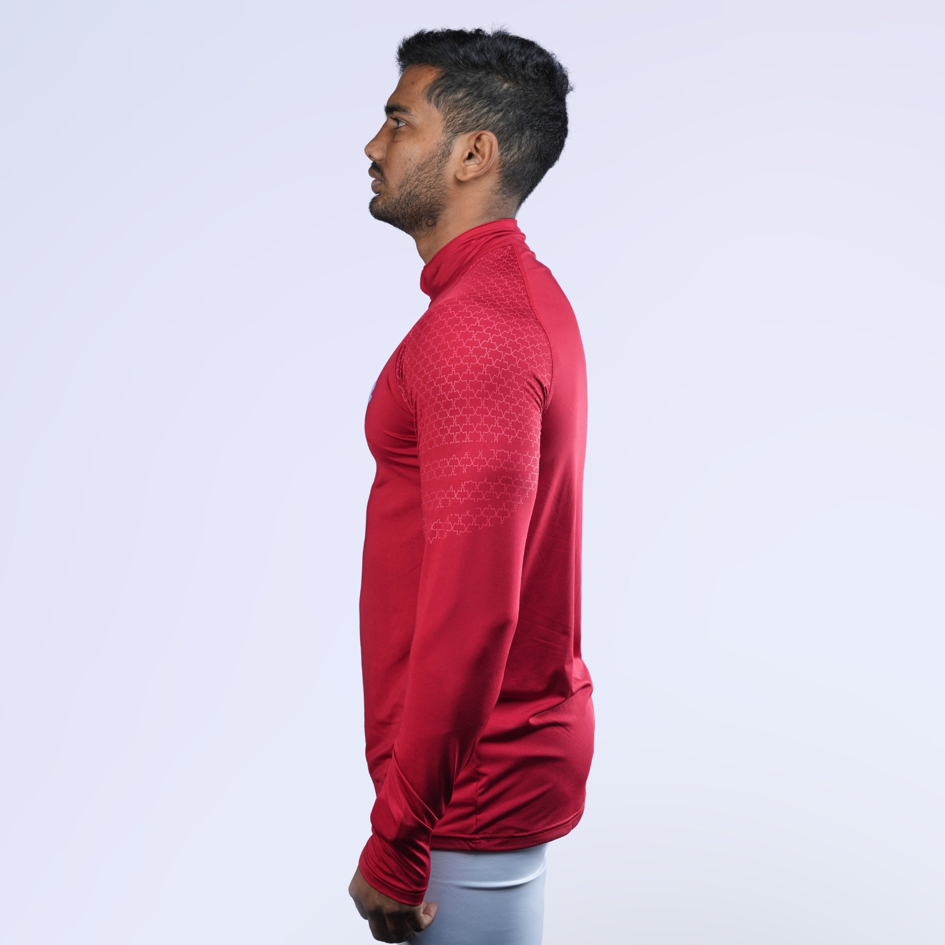 Ethan Full Sleeves Zipper With Shoulder Print