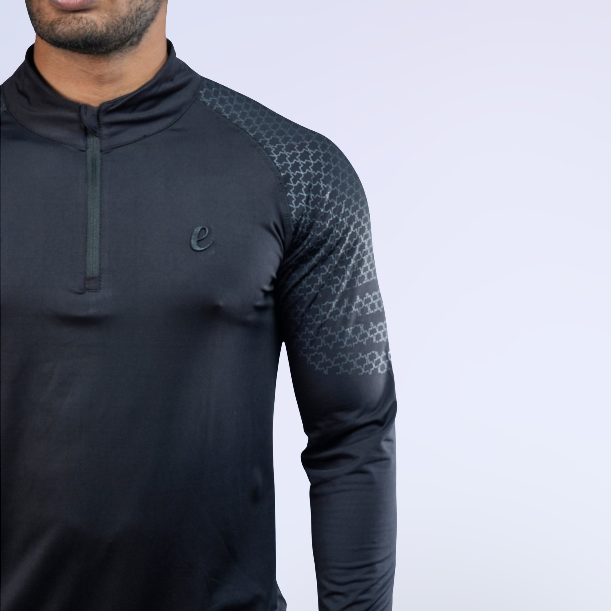 Ethan Full Sleeves Zipper With Shoulder Print