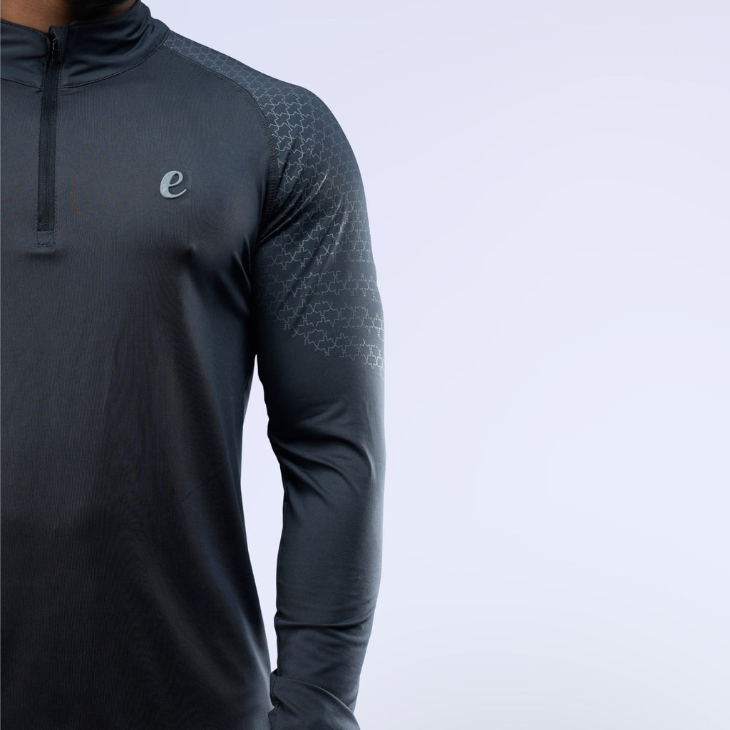 Ethan Full Sleeves Zipper With Shoulder Print
