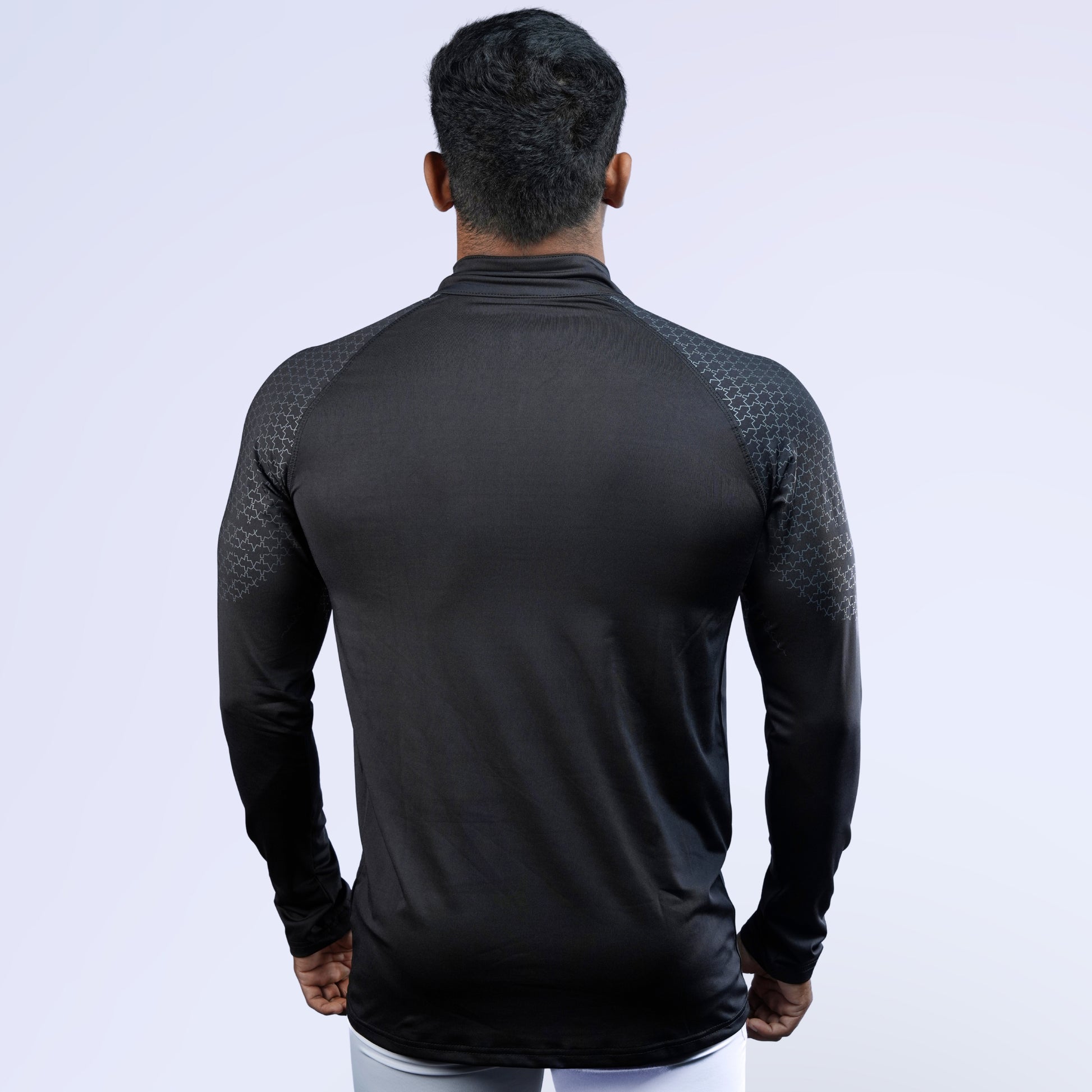 Ethan Full Sleeves Zipper With Shoulder Print
