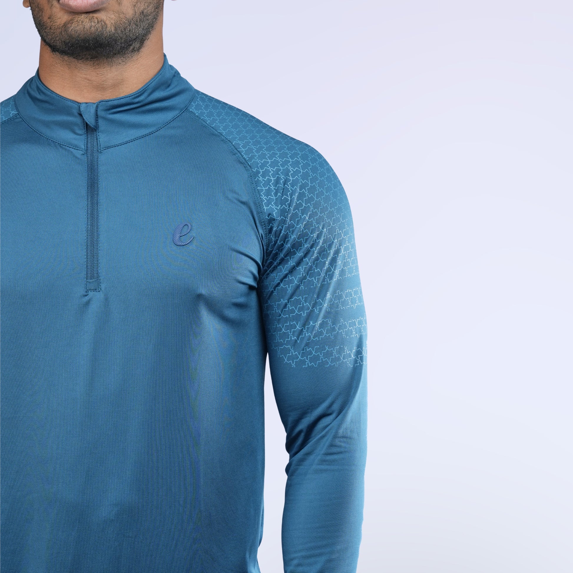 Ethan Full Sleeves Zipper With Shoulder Print