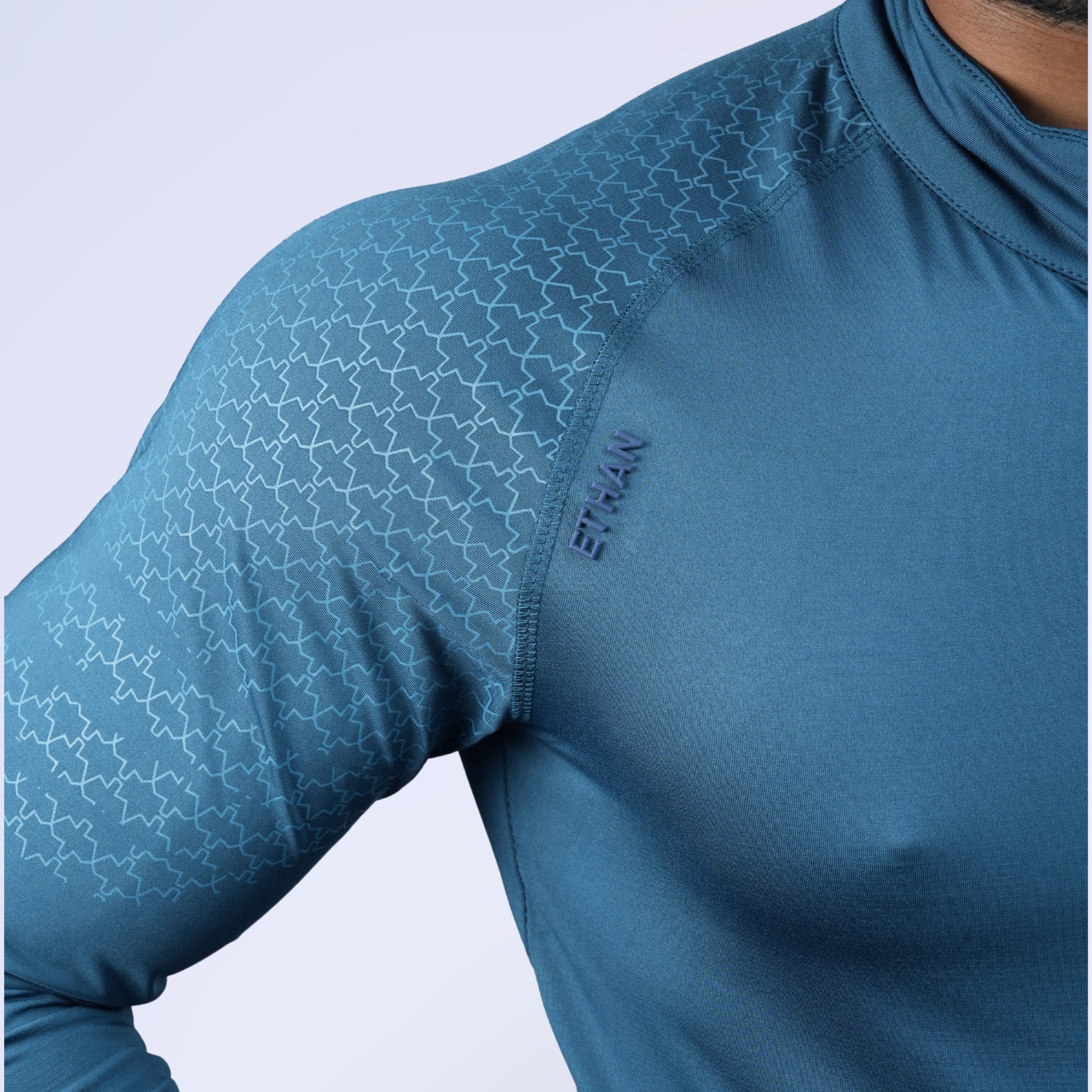 Ethan Full Sleeves Zipper With Shoulder Print
