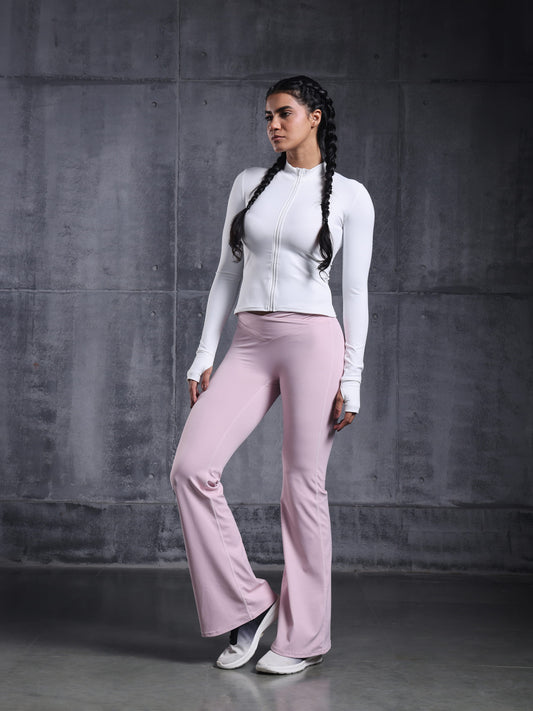 Blush V-Waist Flare Pants