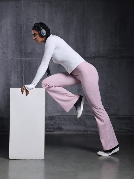 Blush V-Waist Flare Pants
