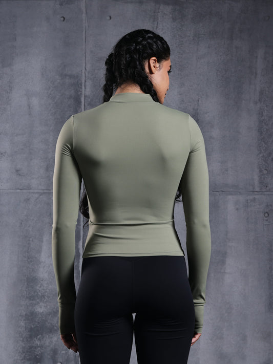 Sage Sculpt Zip Jacket
