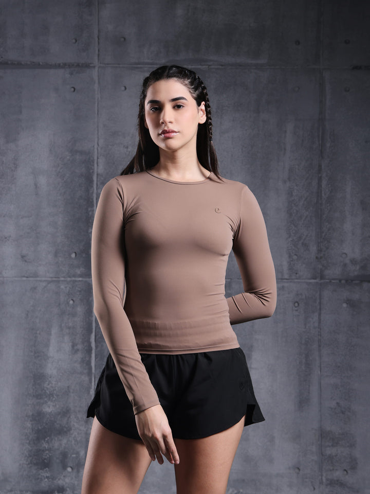Cocoa Motion Long Sleeve Top