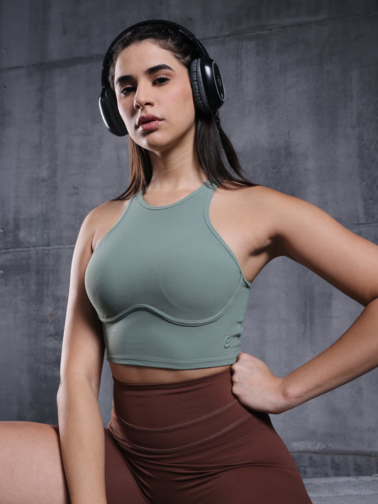 Sage Sculpt Racerback Sports Bra