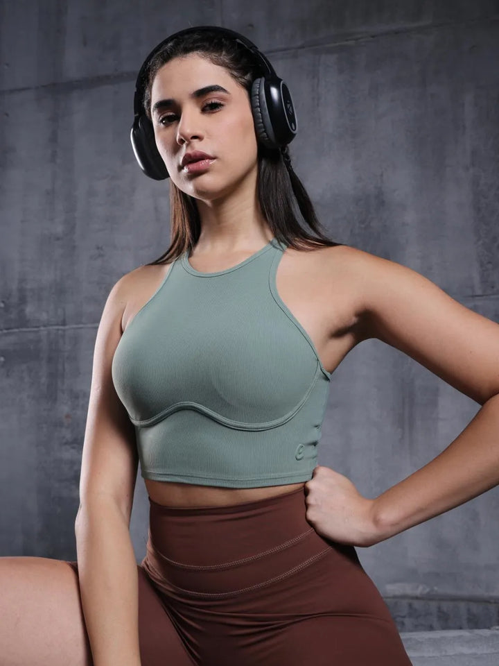 Sage Sculpt Racerback Sports Bra