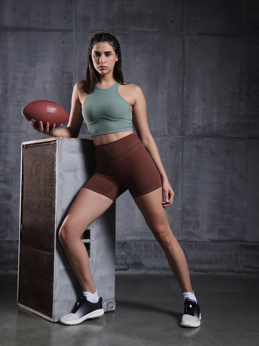 Cocoa Sculpt High-Waist Shorts