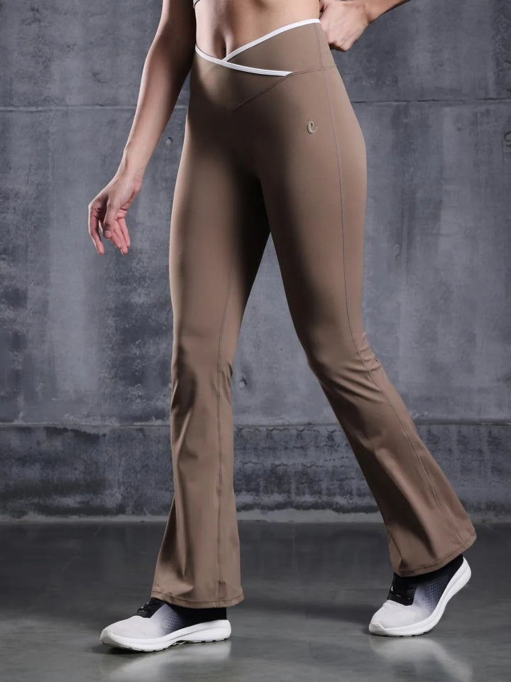 Mocha Wrap Flare Leggings