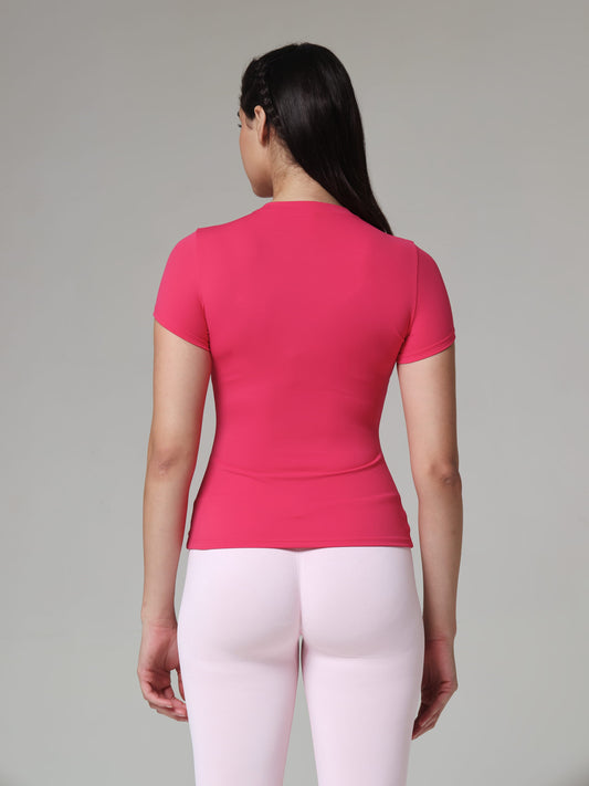 Pink Sculpt Fit Active Tee