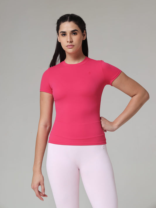 Pink Sculpt Fit Active Tee