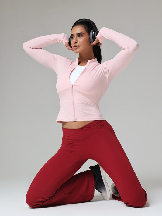 Blush Zip Flex Training Jacket
